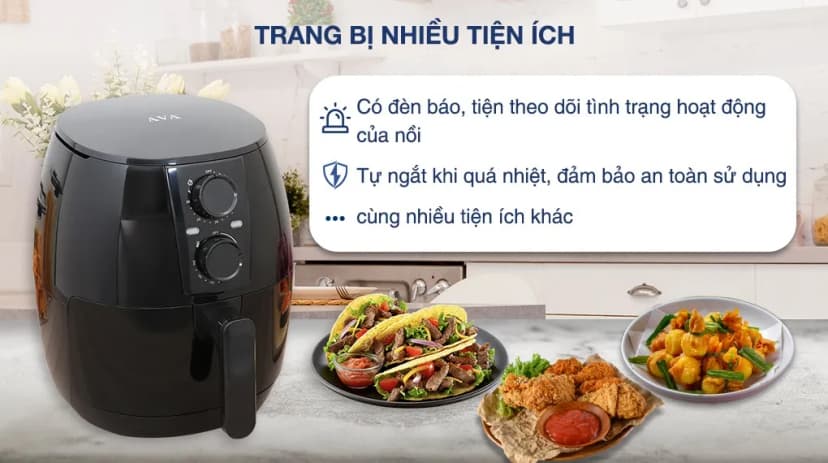 Nồi chiên không dầu AVA 4 lít HB-8027 - Giá rẻ nhất hôm nay - Ảnh 5