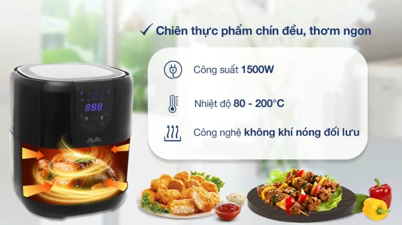 So sánh giá Nồi chiên không dầu AVA 4.2 lít HB-8033 - Tìm sản phẩm giá rẻ nhất - Ảnh 2