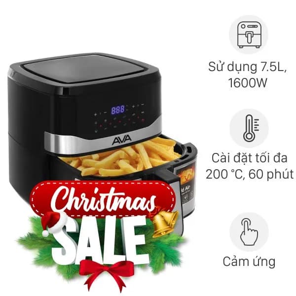 So sánh giá Nồi chiên không dầu AVA 7.5 lít KDF-593D rẻ nhất? - Ảnh 16