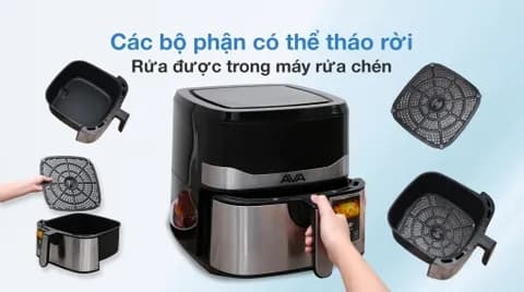 So sánh giá Nồi chiên không dầu AVA 7.5 lít KDF-593D rẻ nhất? - Ảnh 9