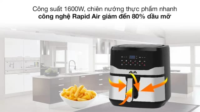 So sánh giá Nồi chiên không dầu AVA 7.5 lít KDF-593D rẻ nhất? - Ảnh 10