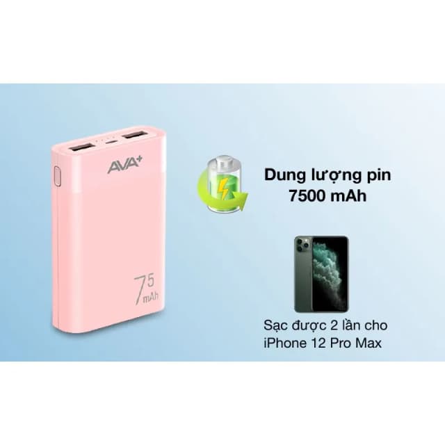 Top 1 so sánh giá Pin sạc dự phòng 7500 mAh 10W AVA+ LJ JP199 - Tìm sản phẩm giá rẻ nhất - Ảnh 3