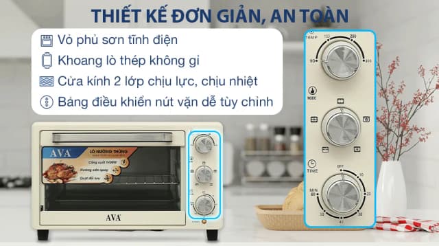 So sánh giá Lò nướng AVA TO2501 25 lít rẻ nhất? - Ảnh 7