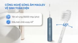 Bàn chải điện Halio Wave Sonic Smoky Sky - Giá rẻ nhất hôm nay - Ảnh 3