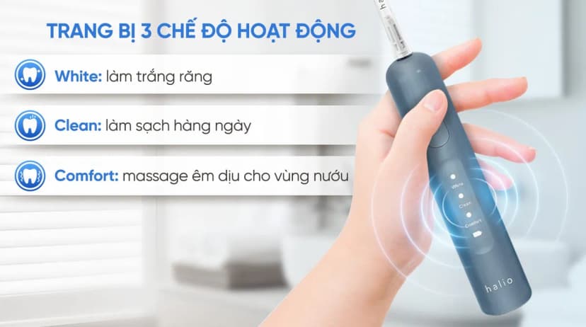 Bàn chải điện Halio Wave Sonic Smoky Sky - Giá rẻ nhất hôm nay - Ảnh 5