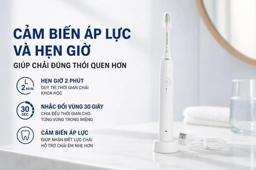 Bàn chải điện Philips HX4031/21 - Giá rẻ nhất hôm nay - Ảnh 3