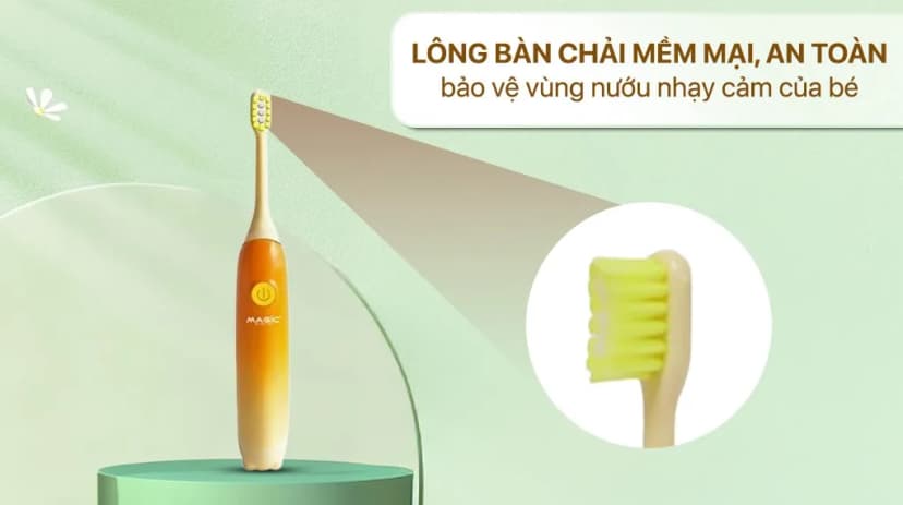 Bàn chải điện trẻ em Magic Kid-02 - Cam - Giá rẻ nhất hôm nay - Ảnh 5
