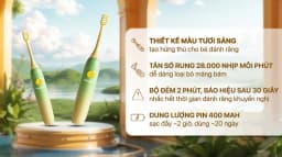 Bàn chải điện trẻ em Magic Kid-02 - Xanh - Giá rẻ nhất hôm nay - Ảnh 2