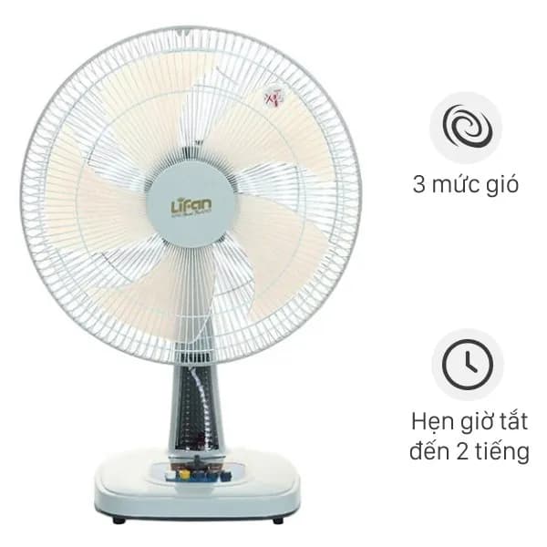 Quạt bàn Lifan 5 cánh B-398 45W - Ảnh 3