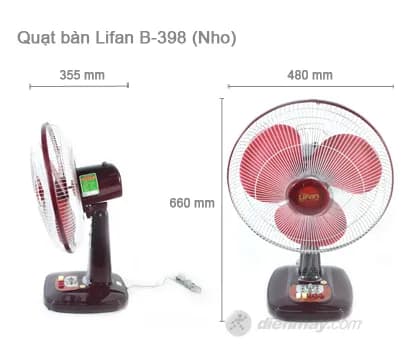 So sánh giá Quạt bàn Lifan 5 cánh B-398 45W rẻ nhất? - Ảnh 18