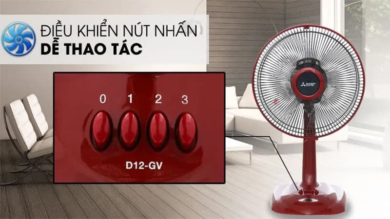 So sánh giá Quạt bàn Mitsubishi Electric 5 cánh D12-GA CY-RD 37W - Tìm sản phẩm giá rẻ nhất - Ảnh 16