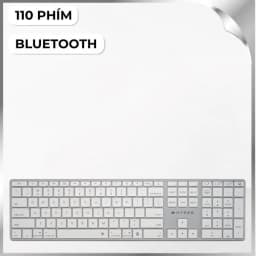 Bàn Phím Bluetooth HyperSpace HS2310US - Trắng - Giá rẻ nhất hôm nay - Ảnh 1