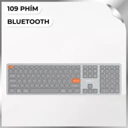Bàn Phím Bluetooth MicroPack K-310W - Cam - Giá rẻ nhất hôm nay - Ảnh 1