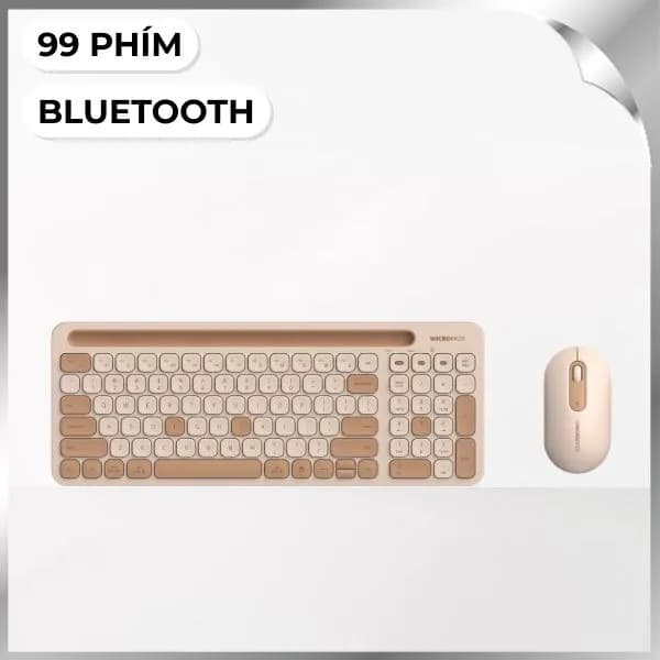 Bàn Phím Bluetooth MicroPack KM-238W - Kem - Ảnh 2