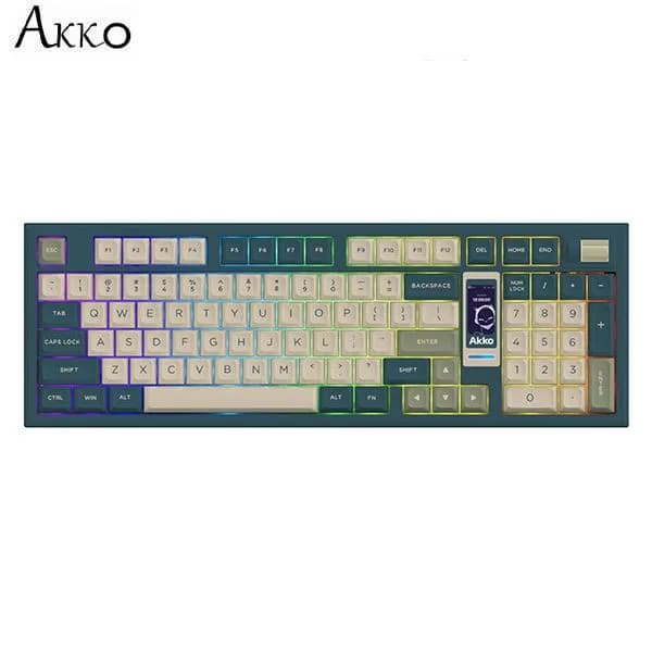 Bàn Phím Cơ Bluetooth Akko 5098B Green Ink Ice Cream Pink - Ảnh 23