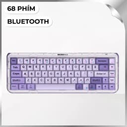 Bàn Phím Cơ Bluetooth MicroPack K-168WM - Tím