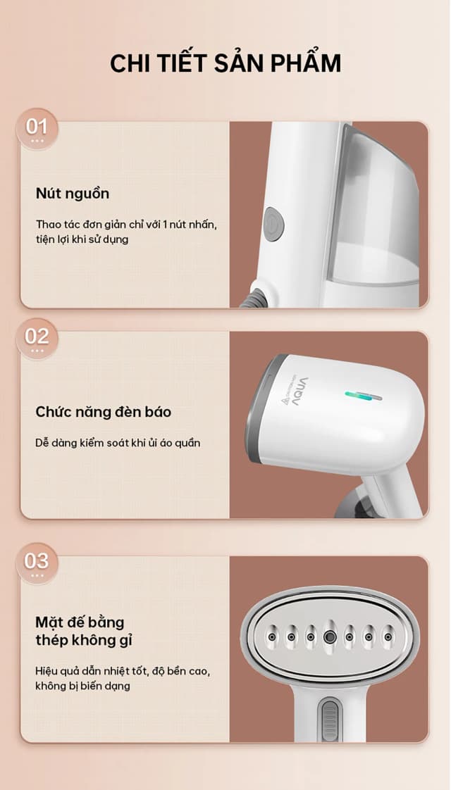 So sánh giá Bàn ủi hơi nước cầm tay AQUA AQS-SH2502R(W)-VN 1200W rẻ nhất? - Ảnh 11