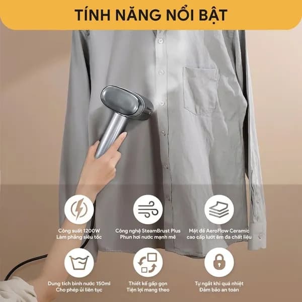 Top 1 so sánh giá Bàn ủi hơi nước cầm tay Bluestone GSB-4018 1200W - Tìm sản phẩm giá rẻ nhất - Ảnh 11