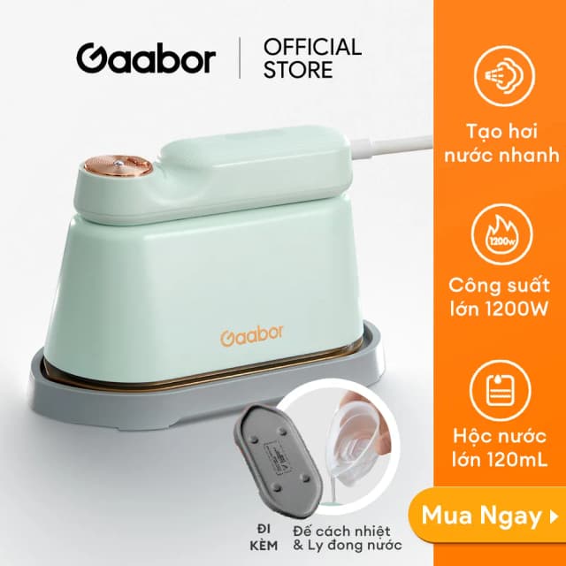 Top 1 so sánh giá Bàn ủi hơi nước cầm tay Gaabor HM-T01A 1300W - Tìm sản phẩm giá rẻ nhất - Ảnh 2