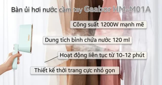 Top 1 so sánh giá Bàn ủi hơi nước cầm tay Gaabor HM-T01A 1300W - Tìm sản phẩm giá rẻ nhất - Ảnh 23