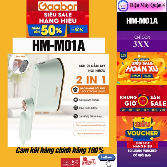 Top 1 so sánh giá Bàn ủi hơi nước cầm tay Gaabor HM-T01A 1300W - Tìm sản phẩm giá rẻ nhất - Ảnh 29