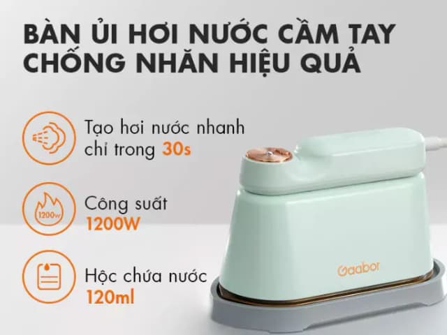 Top 1 so sánh giá Bàn ủi hơi nước cầm tay Gaabor HM-T01A 1300W - Tìm sản phẩm giá rẻ nhất - Ảnh 30