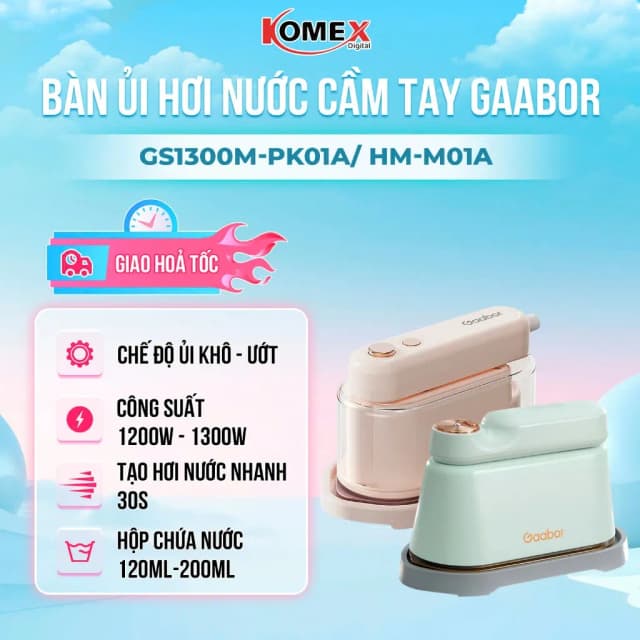 Top 1 so sánh giá Bàn ủi hơi nước cầm tay Gaabor HM-T01A 1300W - Tìm sản phẩm giá rẻ nhất - Ảnh 4