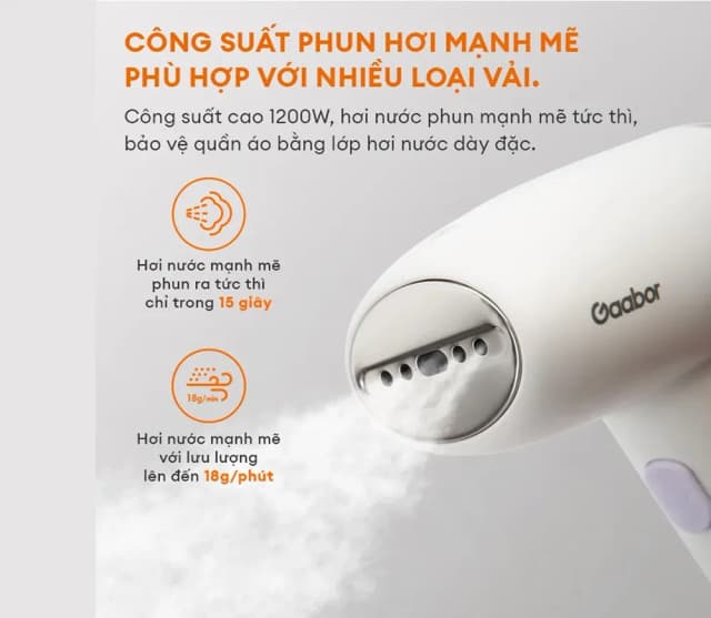 Top 1 so sánh giá Bàn ủi hơi nước cầm tay Gaabor HM-T01A 1300W - Tìm sản phẩm giá rẻ nhất - Ảnh 42