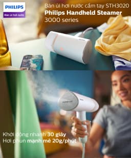 Bàn ủi hơi nước cầm tay Philips STH3020/10 1090W - Giá rẻ nhất hôm nay - Ảnh 2