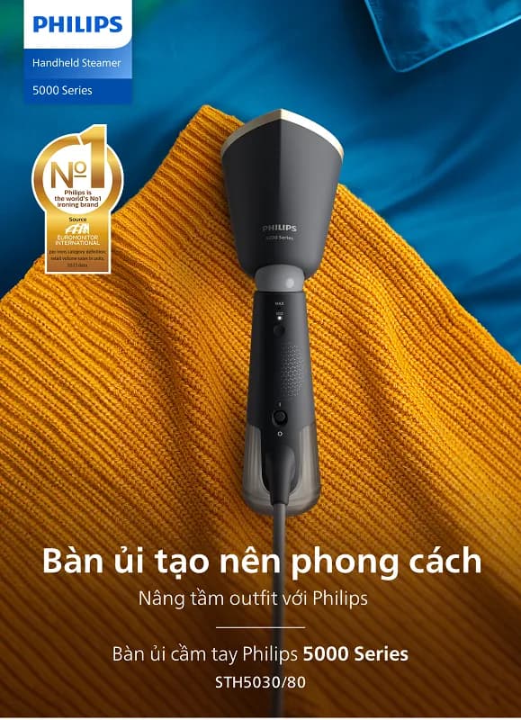So sánh giá Bàn ủi hơi nước cầm tay Philips STH5030/80 1400 W - Tìm sản phẩm giá rẻ nhất - Ảnh 6