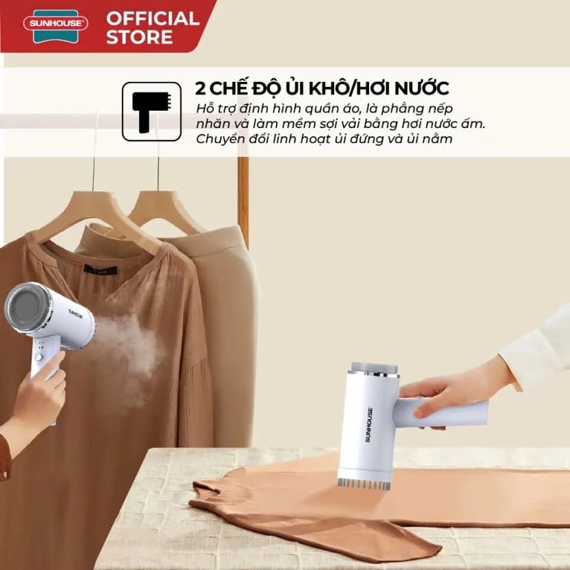So sánh giá Bàn ủi hơi nước cầm tay Sunhouse SHD2174 1000W - Tìm sản phẩm giá rẻ nhất - Ảnh 6