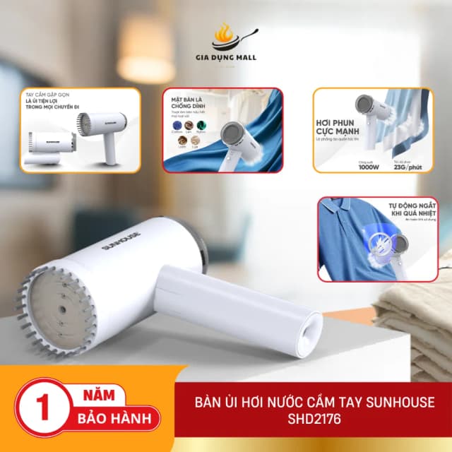 Top 1 so sánh giá Bàn ủi hơi nước cầm tay Sunhouse SHD2175 1000W - Tìm sản phẩm giá rẻ nhất - Ảnh 11