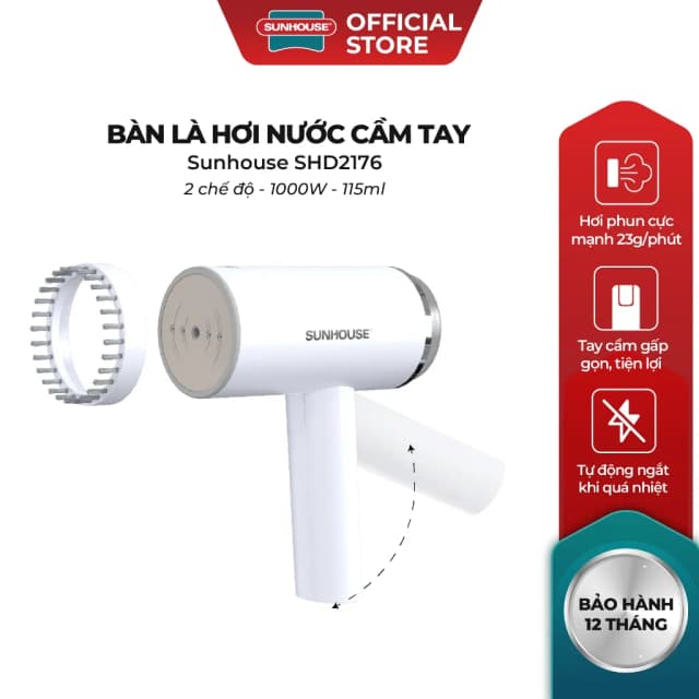 Top 1 so sánh giá Bàn ủi hơi nước cầm tay Sunhouse SHD2175 1000W - Tìm sản phẩm giá rẻ nhất - Ảnh 8