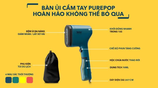 So sánh giá Bàn ủi hơi nước cầm tay Tefal DT2020E1 1300W rẻ nhất? - Ảnh 17