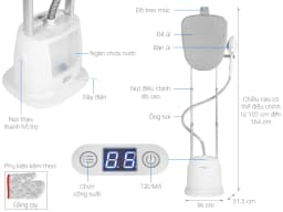 So sánh giá Bàn ủi hơi nước đứng Kangaroo KG-75B8 1580W - Tìm sản phẩm giá rẻ nhất - Ảnh 3