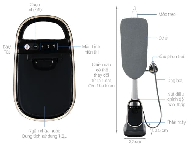 So sánh giá Bàn ủi hơi nước đứng Philips AIS8540/80 2400W rẻ nhất? - Ảnh 4