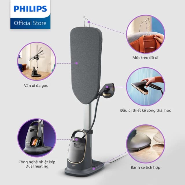So sánh giá Bàn ủi hơi nước đứng Philips AIS8540/80 2400W rẻ nhất? - Ảnh 6