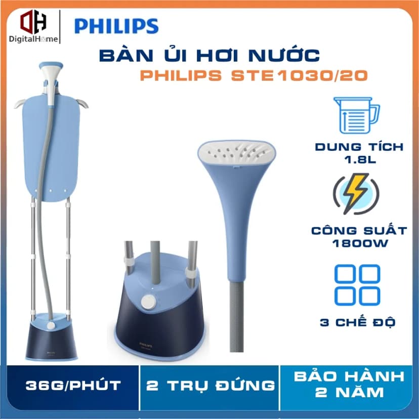So sánh giá Bàn ủi hơi nước đứng Philips STE1030/20 1800W - Tìm sản phẩm giá rẻ nhất - Ảnh 2