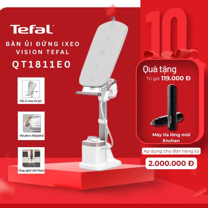 So sánh giá Bàn ủi hơi nước đứng Tefal QT1811E0 2400W - Tìm sản phẩm giá rẻ nhất - Ảnh 16