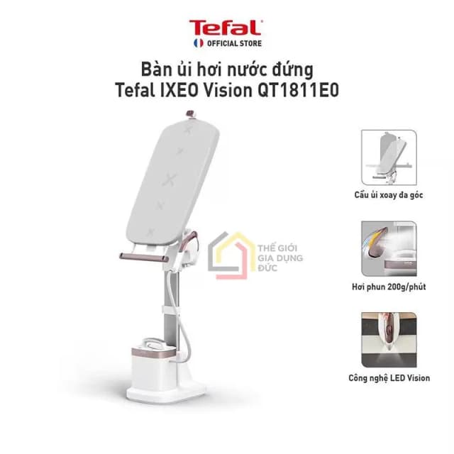 So sánh giá Bàn ủi hơi nước đứng Tefal QT1811E0 2400W rẻ nhất? - Ảnh 4