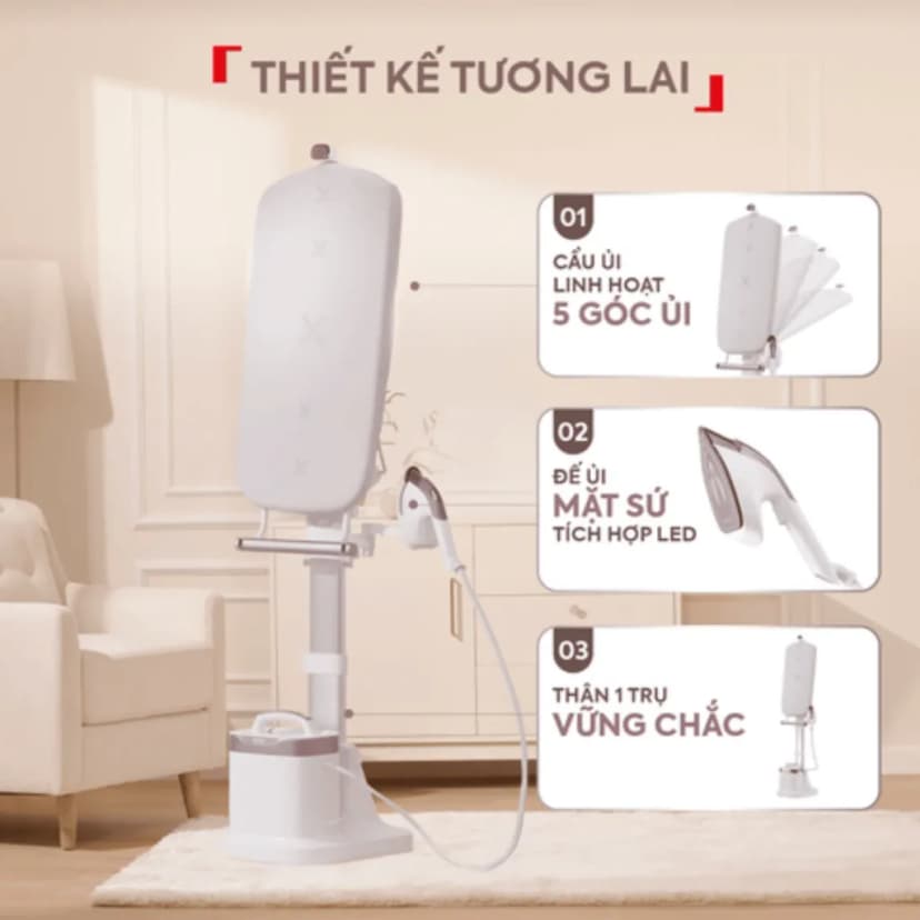 So sánh giá Bàn ủi hơi nước đứng Tefal QT1811E0 2400W - Tìm sản phẩm giá rẻ nhất - Ảnh 7