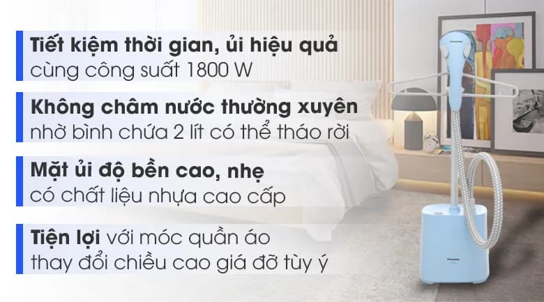 So sánh giá Bàn ủi hơi nước đứng Panasonic NI-GSE050ARA 1800W - Tìm sản phẩm giá rẻ nhất - Ảnh 4