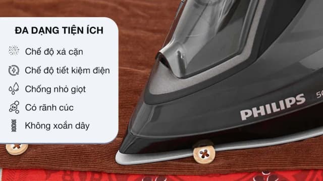 So sánh giá Bàn ủi hơi nước Philips DST5040/80 2600W rẻ nhất? - Ảnh 18