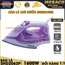 So sánh giá Bàn ủi hơi nước Sunhouse SHD2063P 1600W - Tìm sản phẩm giá rẻ nhất - Ảnh 4