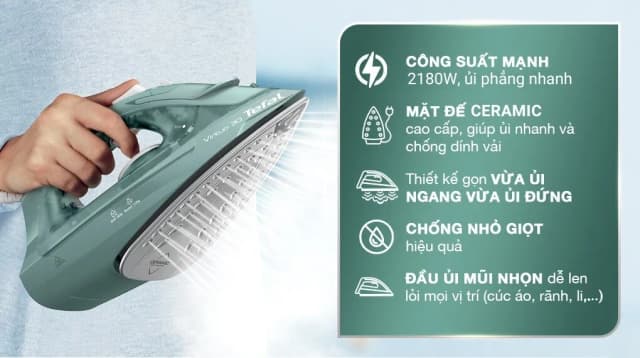 So sánh giá Bàn ủi hơi nước Tefal Power FV2C50E1 2180W rẻ nhất? - Ảnh 4