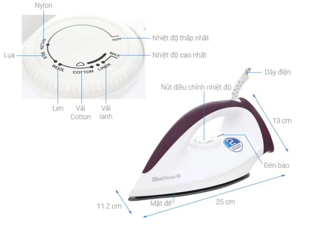 So sánh giá Bàn ủi khô BlueStone DIB-3726 1300W rẻ nhất? - Ảnh 6
