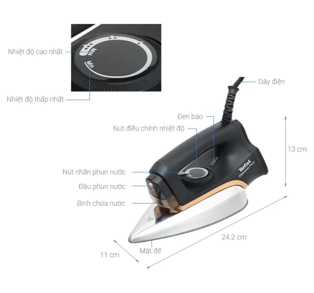 So sánh giá Bàn ủi khô Tefal FS3120L0 1300W rẻ nhất? - Ảnh 9