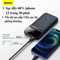 Pin sạc dự phòng 10000mAh Type C PD QC 3.0 67W Baseus EnerFill FC41 E0028P kèm Cáp Type C - Giá rẻ nhất hôm nay - Ảnh 3