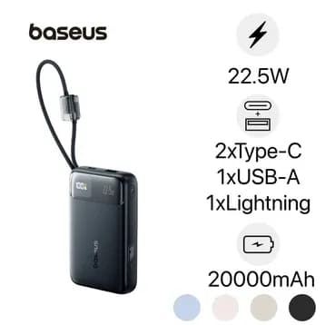 So sánh giá Pin sạc dự phòng 10000mAh Type C PD QC 3.0 67W Baseus EnerFill FC41 E0028P kèm Cáp Type C rẻ nhất? - Ảnh 4