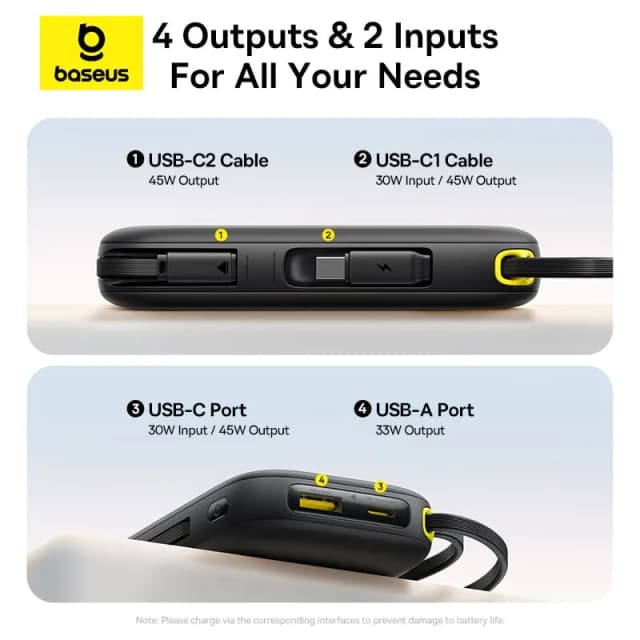 So sánh giá Pin sạc dự phòng 10000mAh Type C PD QC 3.0 67W Baseus EnerFill FC41 E0028P kèm Cáp Type C rẻ nhất? - Ảnh 9